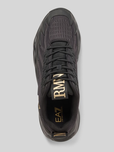 EA7 Emporio Armani Sneakers met logo-applicatie, model 'INFINITY' Zwart - 3