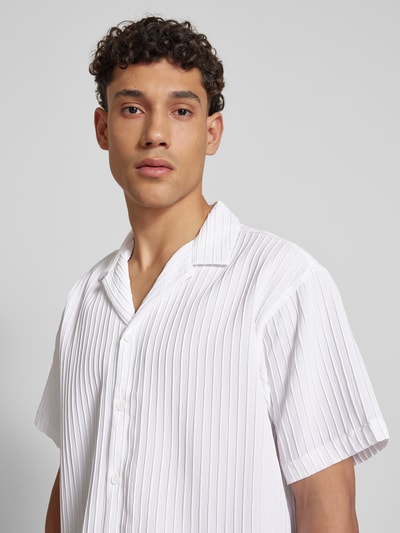 Jack & Jones Freizeithemd mit Knopfleiste Modell 'MASSIMO' Weiss 3