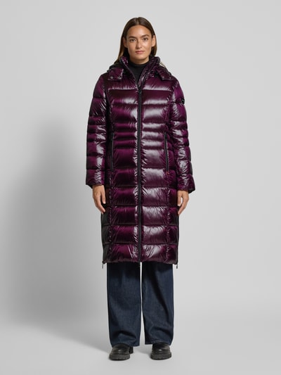 Frieda & Freddies Steppmantel mit Zweiwege-Reißverschluss Modell 'DALIA LONG' Lila 4