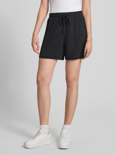 PIECES relaxed fit stoffen shorts van viscosemix model 'ANORA' Black - 4