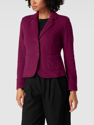 More & More Blazer mit Strukturmuster Lila 4