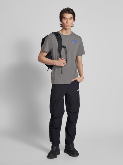 The North Face T-shirt met labelprint, model 'GRAPHIC' Antraciet - 1