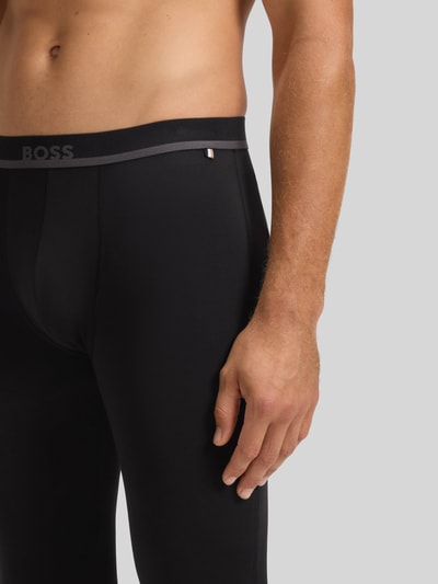 BOSS Lange Unterhose aus Baumwoll-Mix Black 3