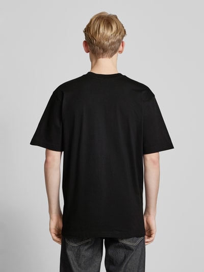 Calvin Klein Jeans T-Shirt mit geripptem Rundhalsausschnitt Black 5