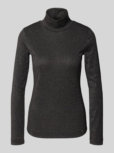 Marc Cain Shirt met lange mouwen en opstaande kraag Donkergrijs - 2