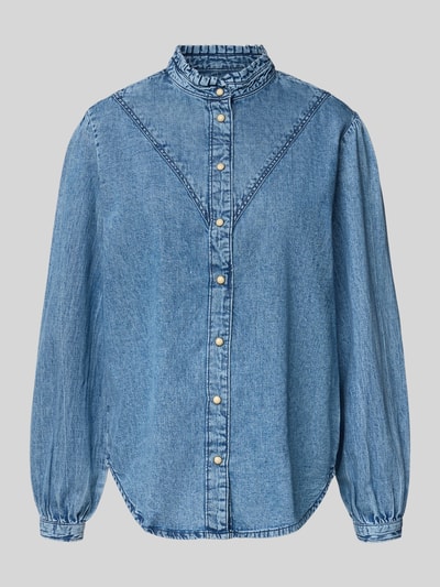Pepe Jeans Regular Fit Jeansbluse aus reiner Baumwolle Blau 2