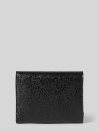 Produktfoto, Portemonnaie aus Leder Modell 'IRIDE' von FURLA in Schwarz mit feiner Lederstruktur, diverse Fächer, Label-Detail.