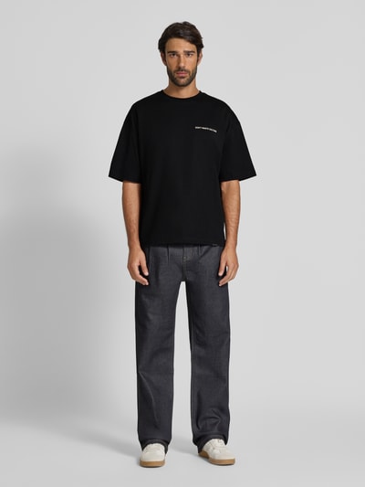 Don´t Waste Culture T-Shirt mit Logo-Print Modell 'Islian' Black 1