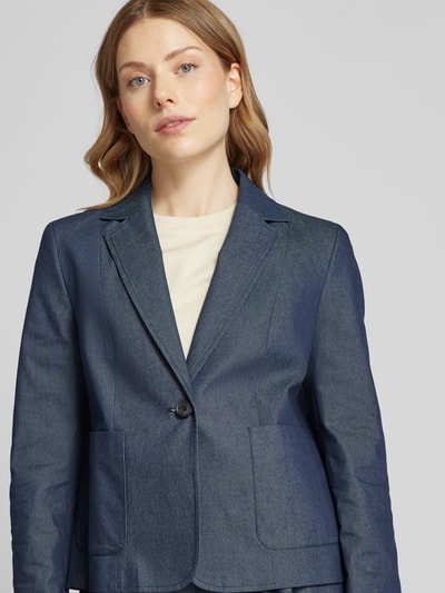 MORE Blazer mit aufgesetzten Taschen Jeansblau 3