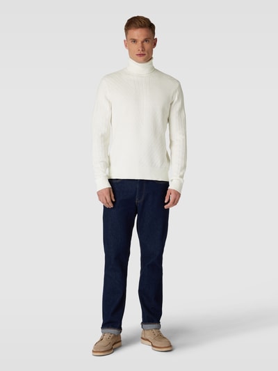 ARMANI EXCHANGE Gebreide pullover met structuurmotief Offwhite - 1