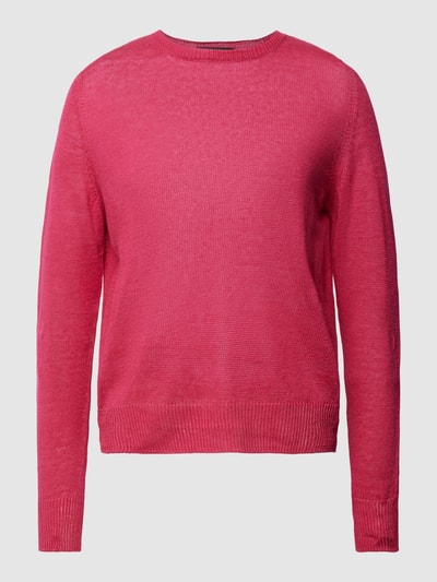 Weekend Max Mara Gebreide pullover van puur vlas, model 'ATZECO' Fuchsia - 2