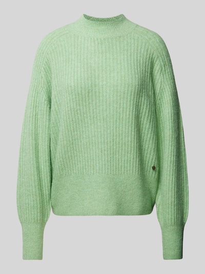 Pepe Jeans Gebreide pullover met turtleneck, model 'IRMA' Rietgroen - 2