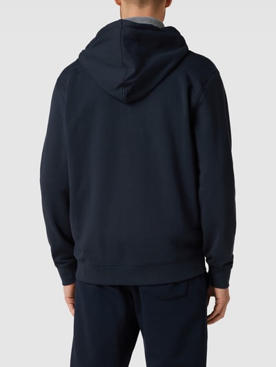 BOSS Orange Sweatjacke mit Label-Patch Modell 'TALKY' Marineblau 5