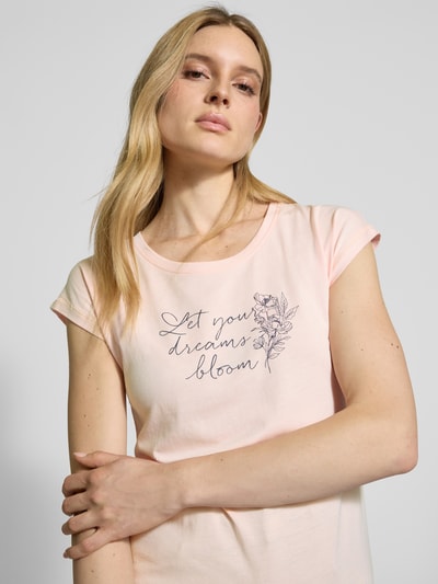 LASCANA T-Shirt mit Statement-Print Rosa 3