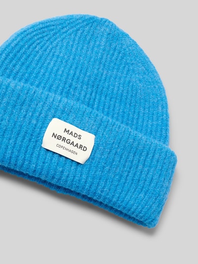 MADS NØRGAARD Beanie van scheerwolmix, model 'Tosca Anju' Oceaanblauw - 2