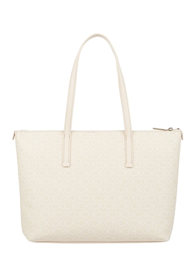 CK Calvin Klein Shopper mit Logo-Muster  Sand 4