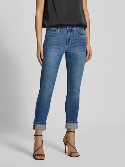 Liu Jo White Jeans mit Eingrifftaschen Modell 'MONROE' Jeansblau 4