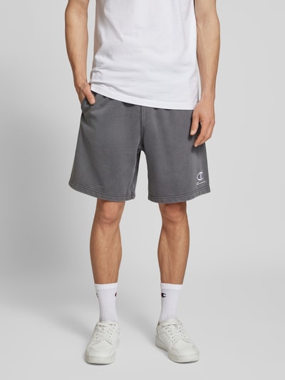 CHAMPION Regular Fit Bermudas mit Label-Stitching Anthrazit 4