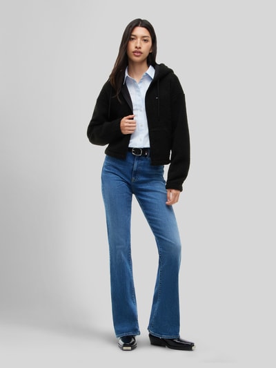 Tommy Jeans kurtka teddy o kroju regular fit z zamkiem błyskawicznym Czarny 1