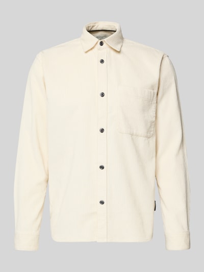 Tom Tailor Denim Relaxed Fit Cordhemd aus reiner Baumwolle Offwhite 2