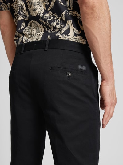 JOOP! Collection Slim fit chino met ceintuurlussen, model 'Hank' Zwart - 3