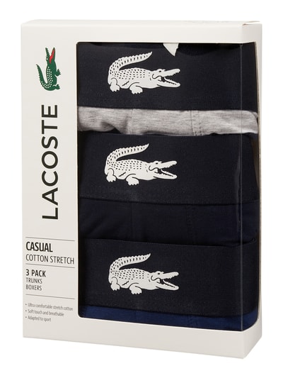 Lacoste Boxershort met stretch in set van 3 Marineblauw - 2