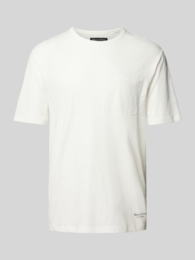 Marc O'Polo T-shirt z kieszenią na piersi Biały 2