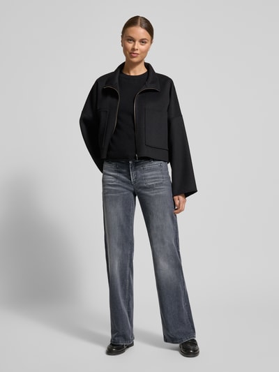 CAMBIO Wide Leg Jeans mit mit Paspeltaschen Modell 'TESS' Hellgrau 1