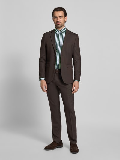 Jake*s Slim Fit Business-Hemd mit Kentkragen Dunkelgruen 1