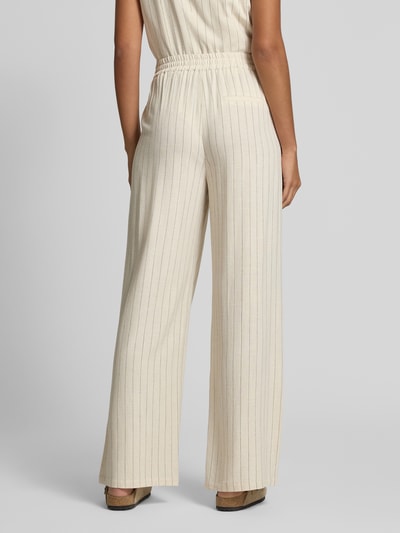 Jake*s Casual Wide Leg Stoffhose aus Viskose-Mix mit Leinen-Anteil Flanell 5