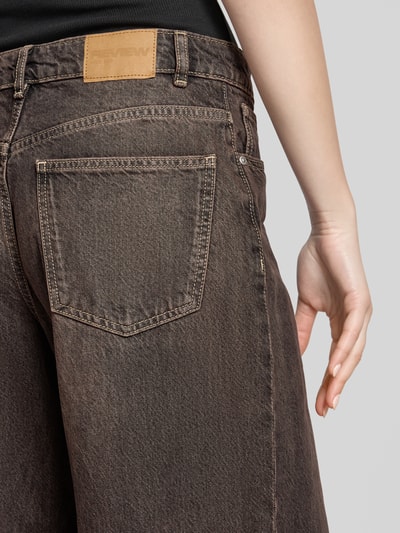 Review Wide Leg Jeans im 5-Pocket-Design Dunkelbraun 3