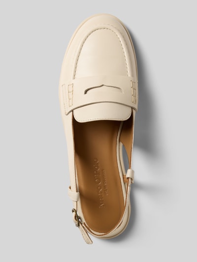 Produktfoto, Slingbacks aus echtem Leder Modell 'ALVA 12A' von Marc O'Polo, Optik: Unifarben, Schuhspitze abgerundet, Blockabsatz, Dornschließe, Sohle leicht strukturiert