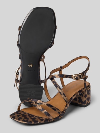 Tamaris Sandalen met blokhak Beige - 4