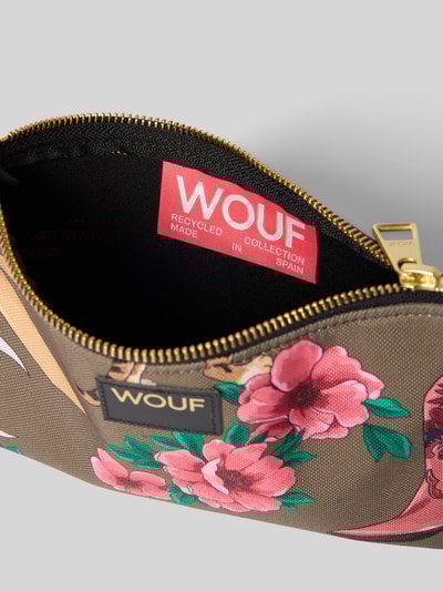 WOUF Make-uptasje met logopatch, model 'Rodeo' Olijfgroen - 3