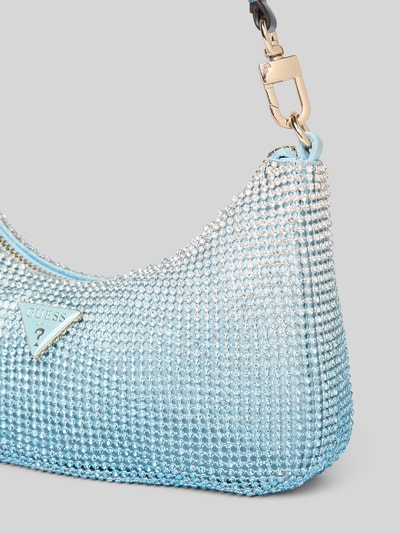 Guess Handtas met strass-steentjes, model 'ZALINA' Lichtblauw - 3