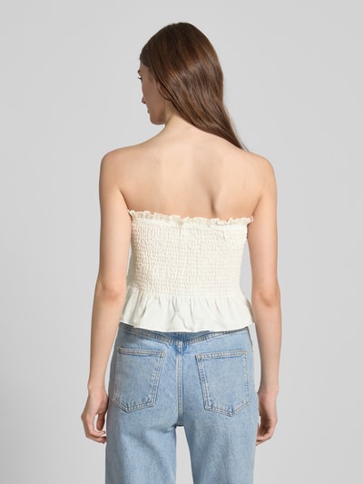 Only Slim Fit Crop Top aus reiner Baumwolle Modell 'KATIE' Offwhite 5