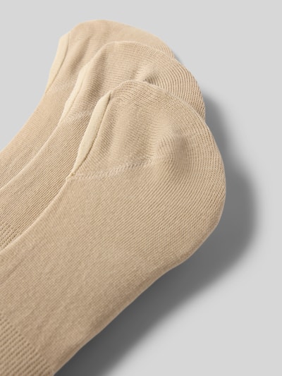 Produktfoto, Füsslinge aus Baumwoll-Mix im 3er-Pack von CK Calvin Klein in Beige mit feiner Textur, schlichte Form, Herren Socken