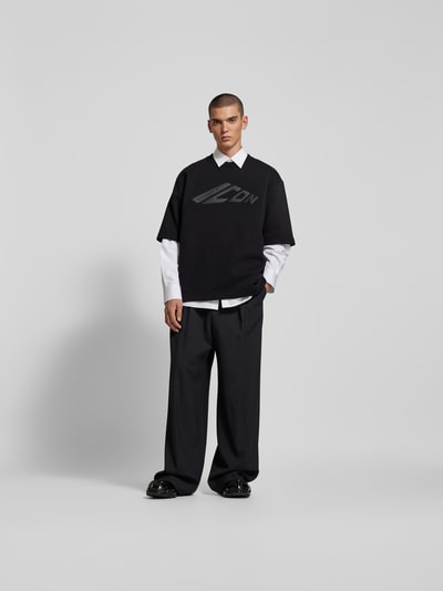 Dsquared2 Oversized T-Shirt mit Label-Detail Black 1