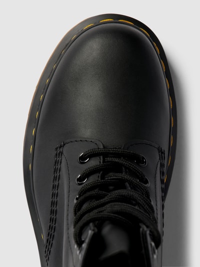 Dr. Martens Veterboots met labeldetails, model '1460' Zwart - 5