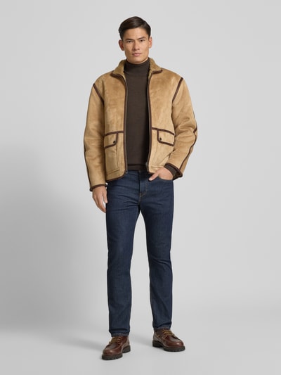 Scotch & Soda Jack met ritssluiting Camel - 1