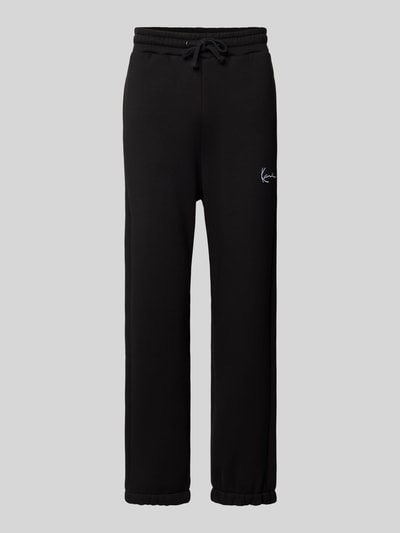 KARL KANI Regular fit sweatpants met labelstitching Zwart - 2