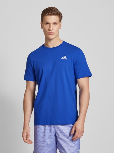 ADIDAS SPORTSWEAR T-shirt met labelstitching en ronde hals Blauw - 4