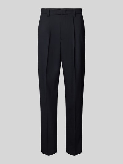 Emporio Armani Broek van scheerwolmix met persplooien Marineblauw - 2