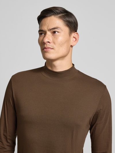 RAGMAN Shirt met lange mouwen en ribboorden Donkerbruin - 3