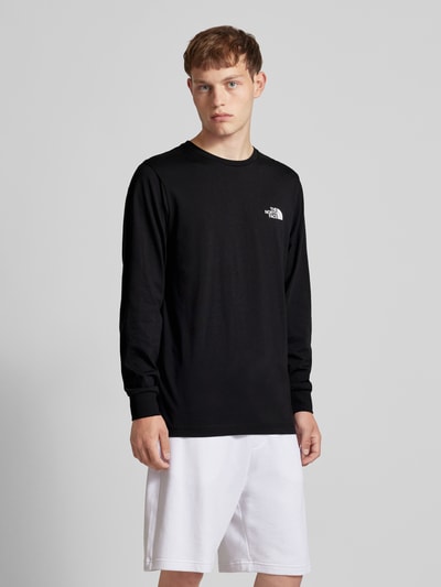 The North Face Longsleeve mit Label-Print Black 4