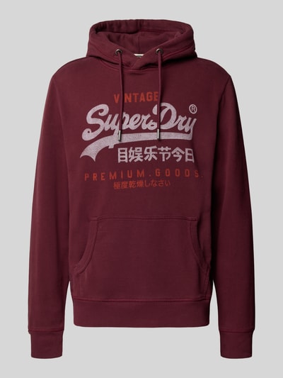 Superdry Hoodie mit Känguru-Tasche Bordeaux 2