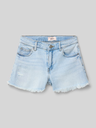 ONLY szorty jeansowe o kroju straight fit z mieszanka bawełny model 'ROBYN' Jasnoniebieski 1
