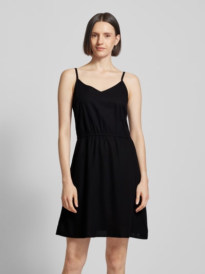 Vero Moda Knielanges Kleid mit Allover-Muster Modell 'MYMILO' Black 4
