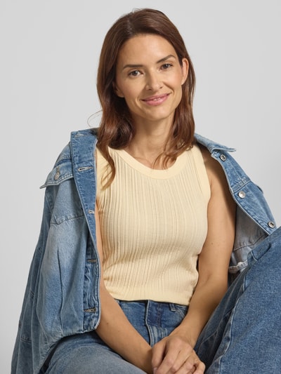 Drykorn Tanktop in Ripp-Optik Modell 'OLINA' Ecru 3