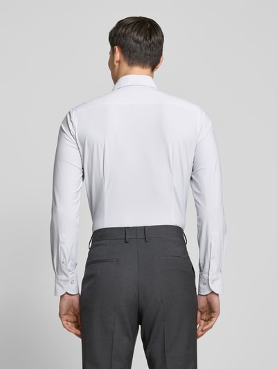 Baldessarini Slim Fit Business-Hemd mit Haifischkragen Modell 'Hugh' Graphit 5